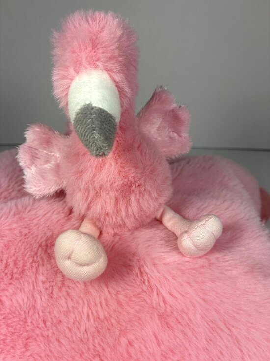 cloud island Other - Cloud Island Pink Flamingo Lovey Security Blanket Satin Back 14" Baby